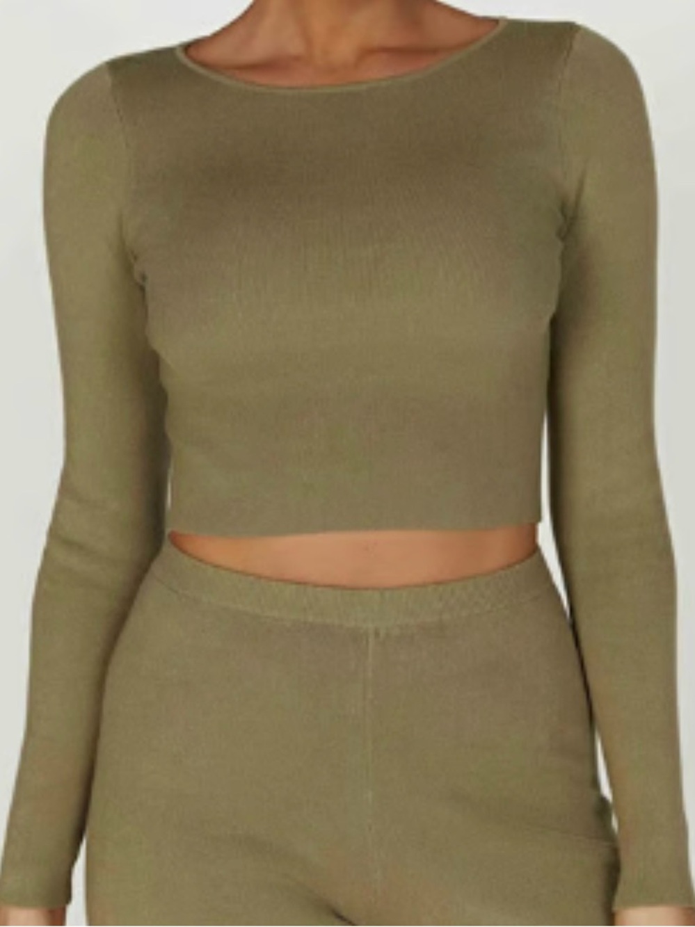 Meshki Haisley Long Sleeve Cropped Top
